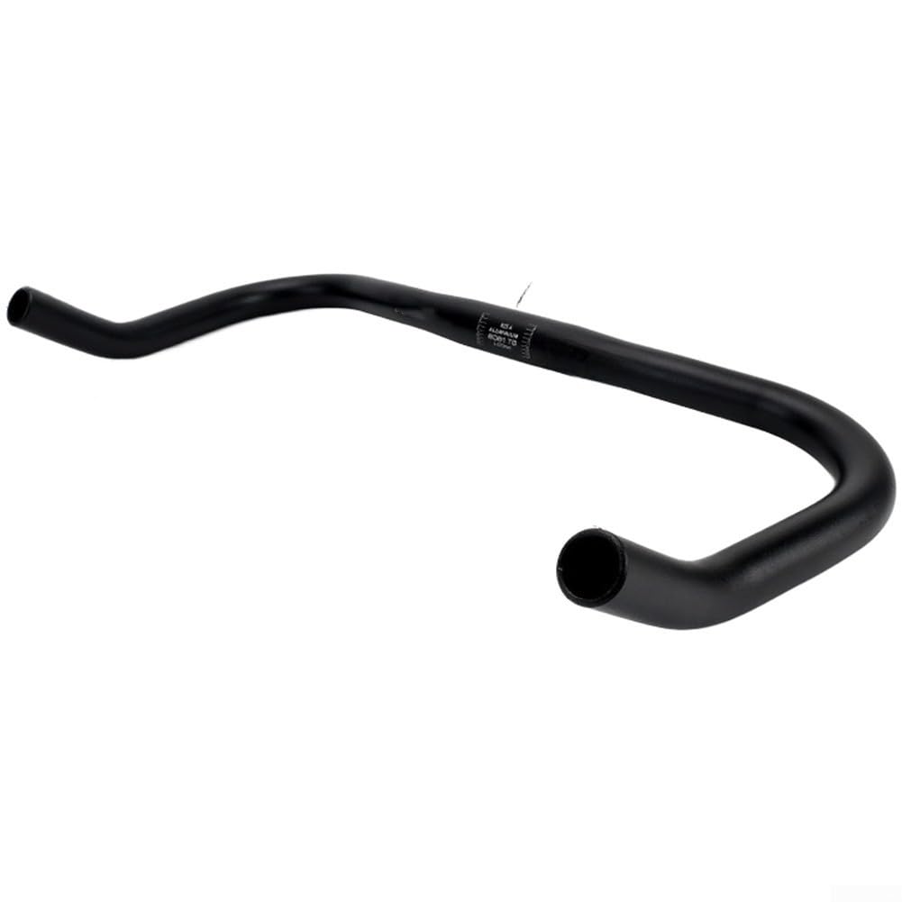 Bullhorn Manubrio in lega di alluminio da 31,8 mm per bici da strada, mountain bike, ergonomico, leggero, nero, componente per ciclismo (31,8 x 400 mm)