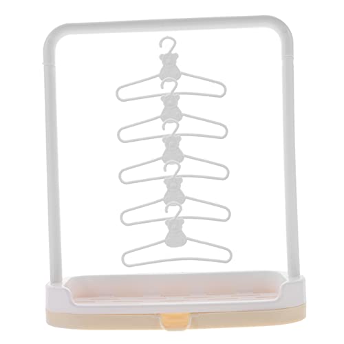 BESPORTBLE 1Set Doll Clothes Hangers Rack Set Clothes Hanger Storage for Doll Clothes Accessories for and Dolls Includes Clothing Hangers