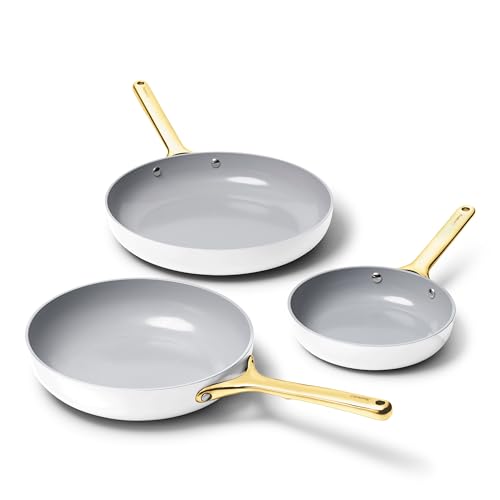 Image of Caraway 8in + 10in Fry + 12in Fry Set White