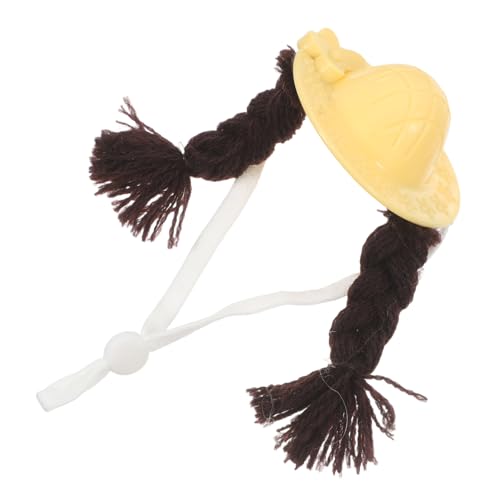 POPETPOP Mini Knitted Pet Hat for Guinea Pig Hamster Rabbit Small Animal Hat Braid Shape Holiday Party Costume Accessory