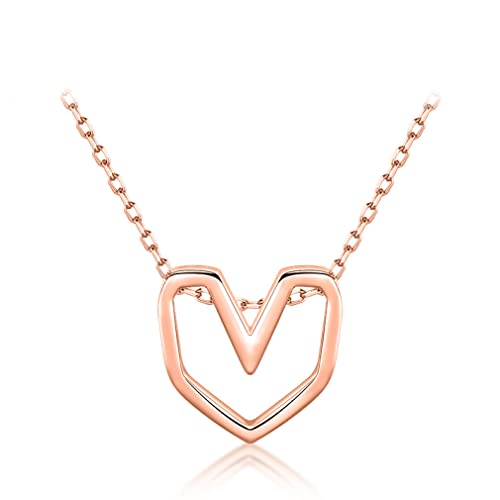 Collier cœur rose pour mariage et soirées habillées pour femme