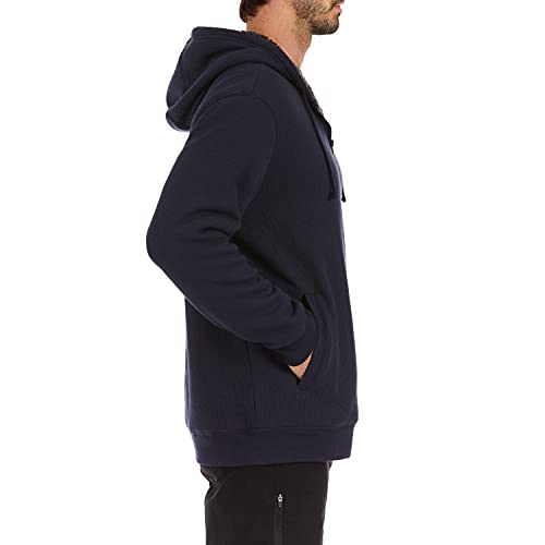 Image of Smith's Workwear Mens Big Men's Sherpa-bonded Thermal Knit Hooded Jacket