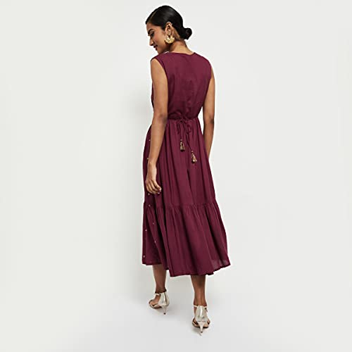 Image of Max Women's Printed Flared Sleeves A-line Dress