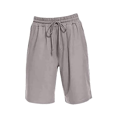 Angxiwan Women's Knee Length Running Shorts Cover