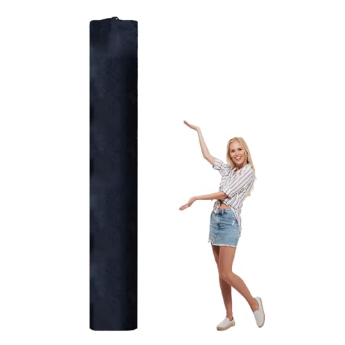 NICENEEDED Jumbo Rug Storage Bag, Black Bag with Straps Rug Packing Bag