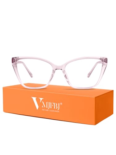 VMJFBJ Gafas Luz Azul Mujer Ojo De Gato Moda, Gafas Filtro Luz Azul Anti Luz Azul Bloqueo, TR90 Ligeras Para Pantallas De Ordenador, Gaming Y Uso Diario Antifatiga, Rosa