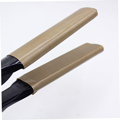 Baluue 10 unidades de pegamento adhesivo para planchas y rizadores de cabello, decalcomanía resistente al calor para herramientas de peinado miniatura 3