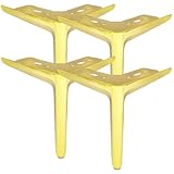 SZLXJMFL Oro Patas para Mesa Patas de Mesa Pies de Mesa Centro Patas Mesa para Salón, Acero Laminado en frío 15cm | 4 Piezas Pies de Muebles triangulares-15cm/6