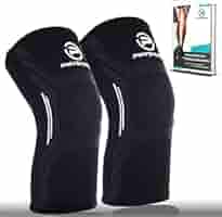 Kniebandage 2er-Pack Sport - Stützbandage Für Meniskus & Kniegelenk, Schwarz/grau Größe L