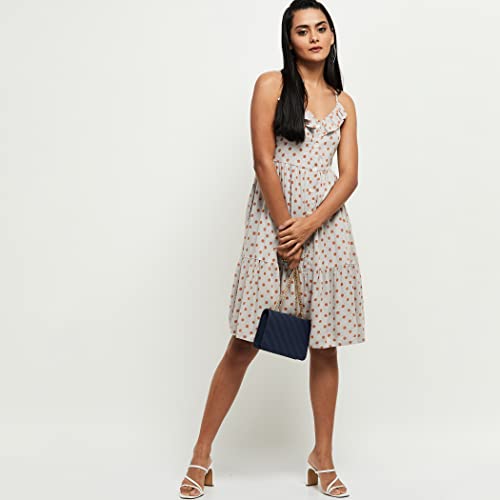 Image of Max Women Printed Midi A-Line Dress