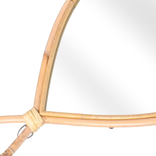 Miroir suspendu design charmant bois verre salon et cuisine - 4