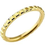 [アトラス] 18金リング メンズ イエローゴールドk18 指輪 地金 カットリング 宝石なし ストレート 28号