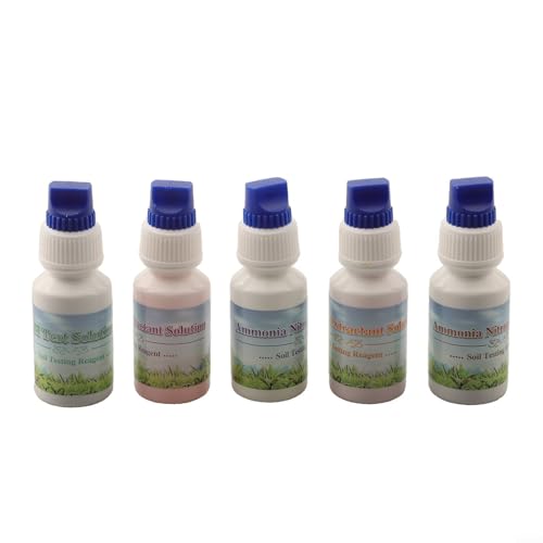 Suelo de prueba de nitrógeno para pruebas de pH Medición de fósforo y potasio con solución líquida de 10 ml Easytouse Set Superior Soil Gadget