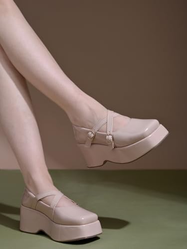 Image of Shoetopia Women Buckle Pump Heels