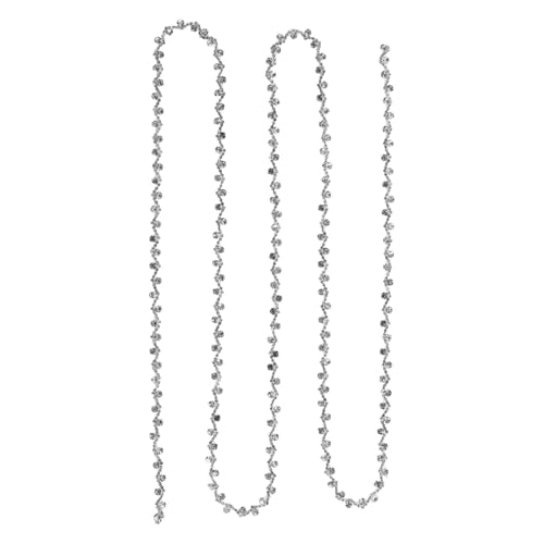 Cadena de gemas de cristal plateado para vestidos de fiestas y bailes de gala