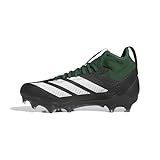 Adidas Unisex-Adult Adizero Impact American Football, Dark Green/White/Black, 10
