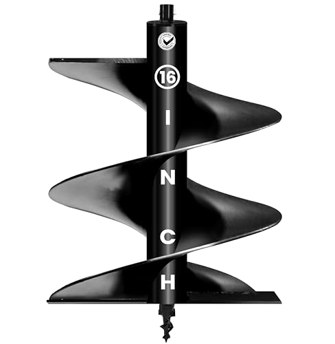 Image of DVI Universal 16 Inch Earth Auger Drill Bit /Planter | Fit In 4 Stroke 196CC Earth Auger | Made With High Metal & ISI Approved Pipe For Durablity | For Digging Holes, Plantation. (16 inch INCH BIT)