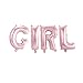 Produktbild Buchstaben-Girlande Folienballons Girl - Rosa - H: 36 cm