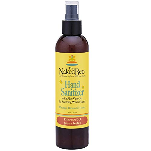 The Naked Bee Hand Sanitizer - Orange Blossom Honey Pump 8oz - Orange
