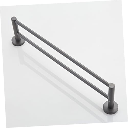 Cintre double pour serviette et étagère murale salle de bain - 5