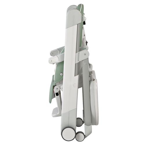 Image of PEG Siesta, Grow with Baby Folding High Chair & Recliner, Mint (Green) | Height Adjustable, Quick Clean & Easy Push Wheels For Babies & Toddlers, Made in Italy