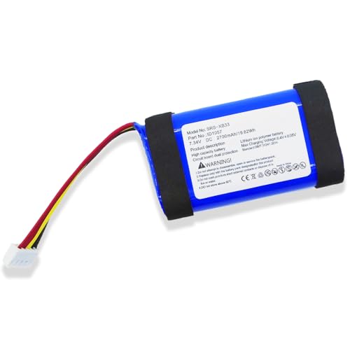 LIXIEKE SRS-XB33 Replacement Battery for SRS-XB31 SRS-XB33 ST-06 IAJ002NA ID1057 Wireless Portable Bluetooth Speaker 2700mAh 7.34V Li-ion Battery