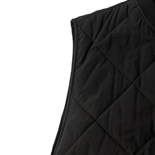 JEsilunmaMY Men's Lightweight Diamond Quilted Vest Sleeveless Lightweight Packable Cotton Vest Casual Padded Vest with Pocket3
