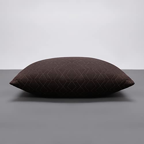Image of LA VERNE Luxury Premium Cloth Microfibre Blown Technology Filled Cushion Filler Pack of 5 (16 inchX16 inch) (Coffee)