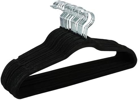 Simplify Slim Velvet Clothes Hangers | 25 Pack | Non-Slip | Shirt...