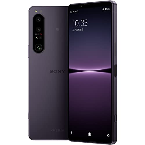 Amazon | ソニー Xperia1IV パープル SIMフリースマホ XQ-CT44 V