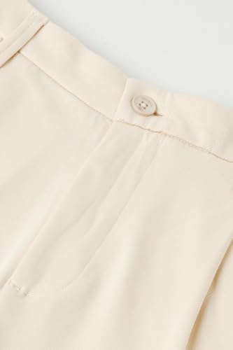 Image of SNITCH Men Casual Trousers | Loose Fit Pleated Front Plain Wide-Leg Style | Lightweight Polyester Blend Medium-Stretch Fabric for Summer & All-Day Comfort Wear