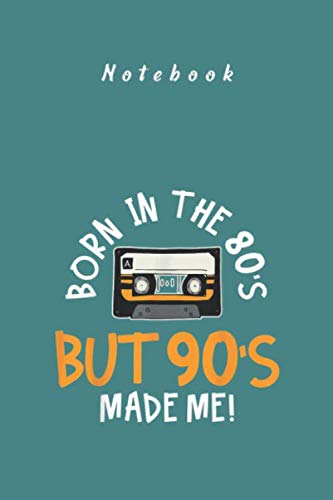 Notebook: 80S 90S Cassette Tape Gift for Men and Women Day Ruled Lined Notebook and Journal with Lined Size 6in x 9in