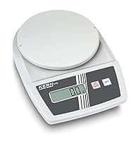 KERN Schulwaage EMB 2200-01 (Laborwaage, Wiegebereich max. 2200 g, Ablesbarkeit 1 g, Reproduzierbarkeit 1 g, Linearität 2 g)