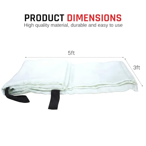 Image of Parcil Distribution PD-452 Emergency Fire Blanket Car Emergency Kit Fire Extinguisher for Home & Kitchen, Woven Fiberglass Household Essentials, Chemical Free, No Mess, Heat Resistant Blanket, Large