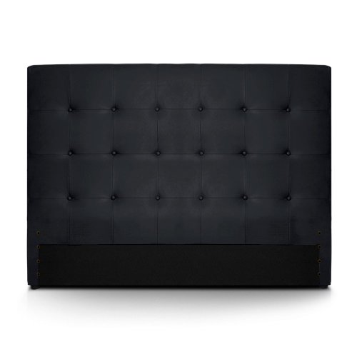 Menzzo HB160 Contemporain Luxor Tête de Lit Bois Noir 8 x 170 x 122 cm