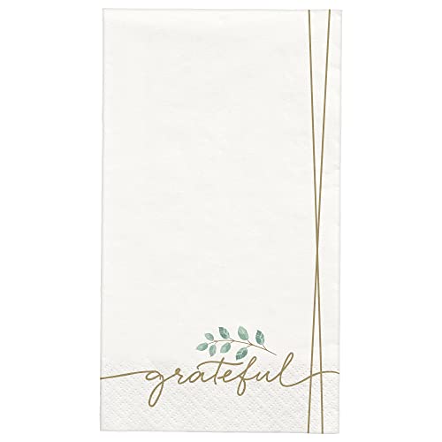 Servilletas de papel absorbentes y decorativas amscan Simply Thankful de 40 piezas