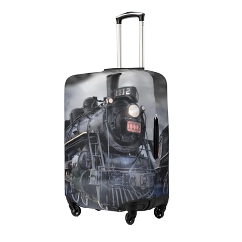 Steam Train Clouds Print Luggage Suitcase Covers Elastic Washable Luggage Protector Luggage Covers For Suitcase2