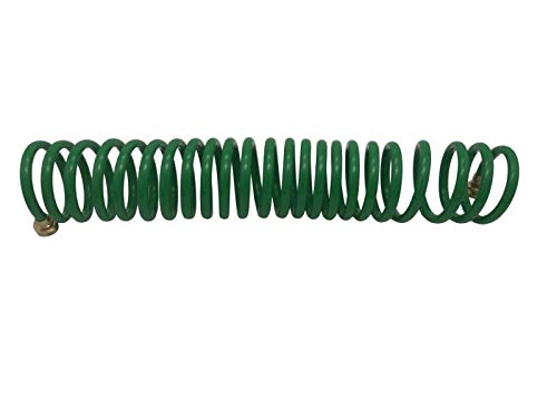 Recoil Hose Garden Hose Eva Curly Water Hose With Brass Connectors Watering Hose Coil Plastic Spring Hose Resistant Garden Coil Hose Self Coil Hose 25 Ft, Green #TOP3