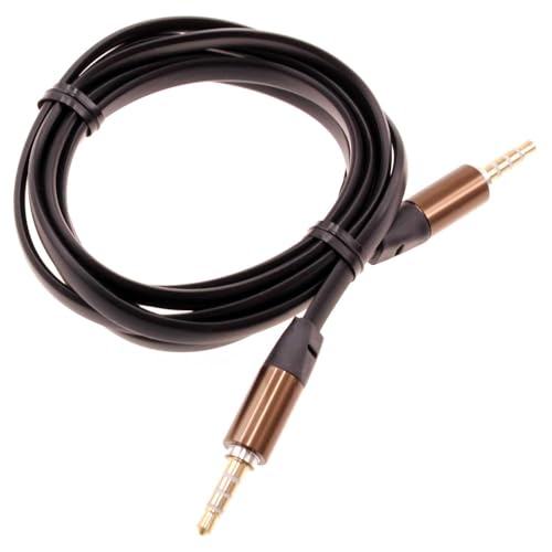 Cable Auxiliar 3.5mm para Auto y Audio Negro