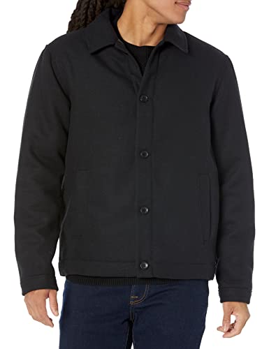 Amazon Essentials Men's Wool Bomber Jacket (Available in Big & Tall)