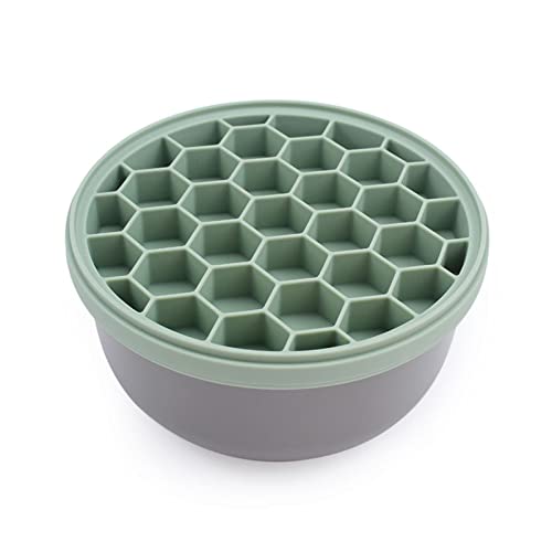 Summer Food Grade Silicone Ice Cube Maker Reusable Ice Molds Ice Cube Trays With Lid And Bin Kitchen Tools (Size : Large) #TOP1