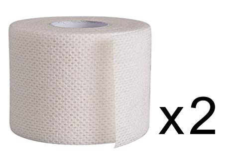 Areza Medical Surgical Tape, Two Rolls, Porous Skin Soft Fabric Cloth Adhesive Tape 2" X 10 Yards #TOP2