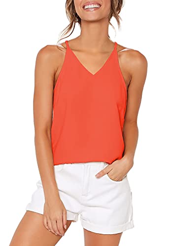 image for LouKeith Womens Summer Tops Casual Loose Fit Cute Racerback Tank Tops 