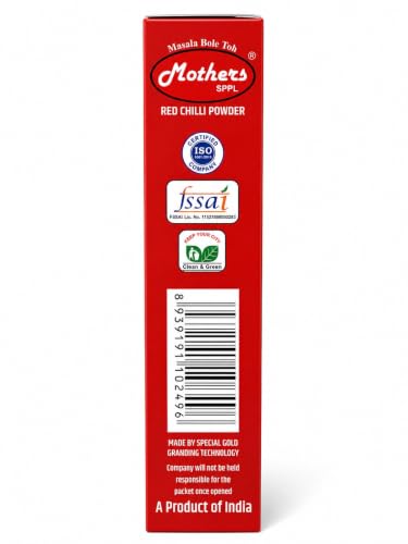 Image of MOTHERS SPPL Red Chilli Powder 100 gram, Lal Mirch Powder Patna Quality Lal Mirchi Powder Perfect for Cooking, Pickles, Gravies & Traditional Indian Dishes