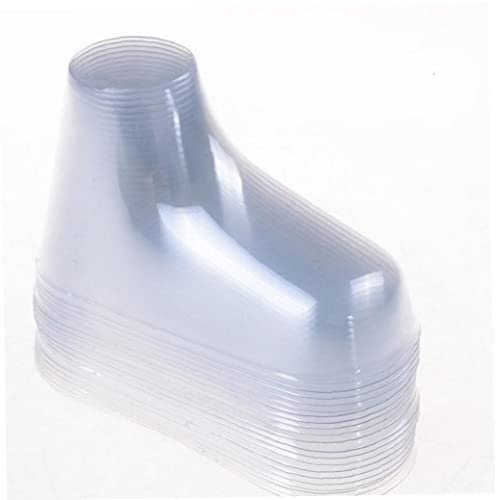 Haowul 30pcs 30 Piezas De Plástico Transparente Modelo De Pie De Plástico para Niños Pantallas para Niños Botones para Niños Calcetines Soporte De Pantalla (9 Cm)