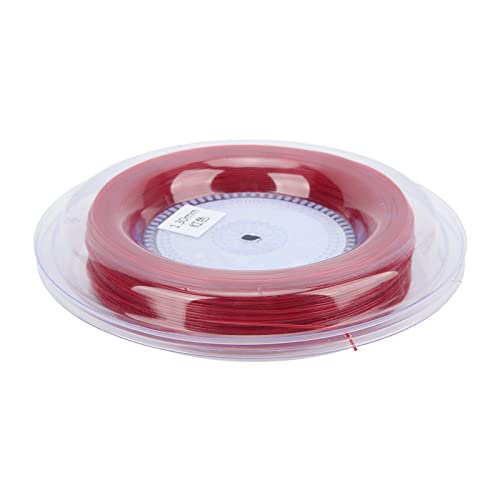 Carretel de corda de raquete de tênis 1,3 mm 200 m para treino diário amador vermelho