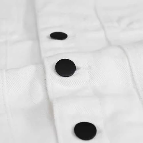 Chaleco vaquero slim coreano con bordado moda para hombres 6