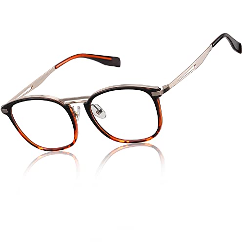 Image of DUCO Blue Light Blocking Glasses For Men Blue Ray Glasses Oversized Computer Glasses Retro Square Fashion Eyeglasses 5223