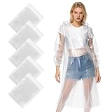 Photo Gallery leepat confezione da 5 poncho impermeabili con maniche e cappuccio con coulisse, impermeabili usa e getta per adulti, portatili e spessi, ideali per festival, campeggio, parchi a tema Photo Gallery leepat confezione da 5 poncho impermeabili con maniche e cappuccio con coulisse, impermeabili usa e getta per adulti, portatili e spessi, ideali per festival, campeggio, parchi a tema