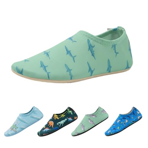 Slipstop Caribbean Junior Kids Water Shoes Anti-Slip Quick-Dry Aqua Socks with UPF 50+ Lightweight Swim & Beach Footwear for Children - INF